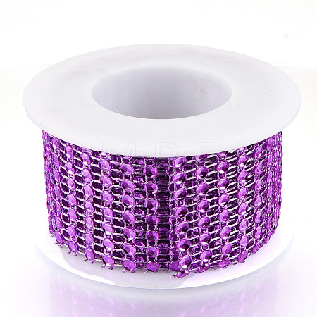 8 Rows Plastic Diamond Mesh Wrap Roll OCOR-N005-001B-1