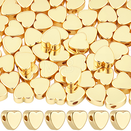 60Pcs Long-Lasting Plated Brass Beads KK-BBC0024-79-1