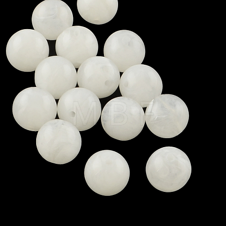 Acrylic Imitation Gemstone Beads OACR-R029-10mm-30-1