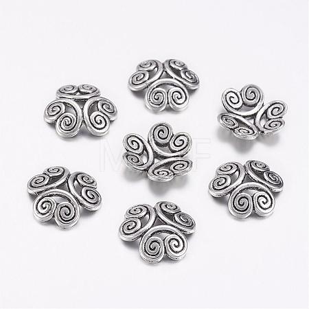Tibetan Style Bead Caps EA483Y-1