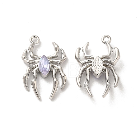 Glass Spider Pendant PALLOY-K001-067P-04-1