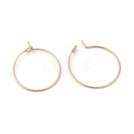 316L Surgical Stainless Steel Hoop Earring Findings STAS-G229-07G-07A-1