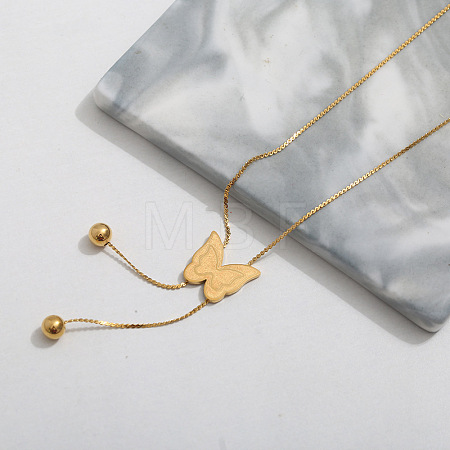 201 Stainless Steel Lariat Necklaces for Women WG43AF7-03-1