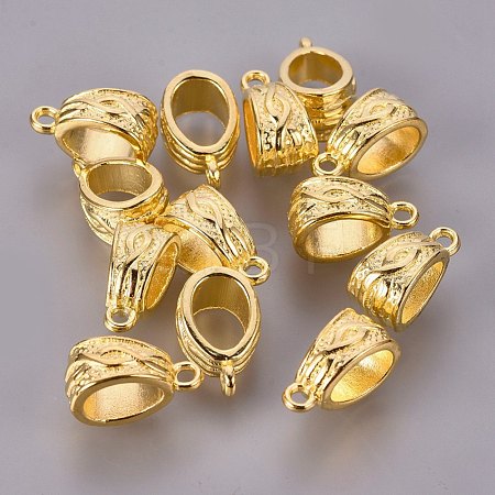 Tibetan Style Alloy Tube Bails K08IW011-1