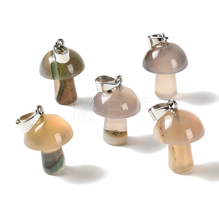 Natural Crystal Core Agate Pendants GG-CBAA0EE-05P-13-1