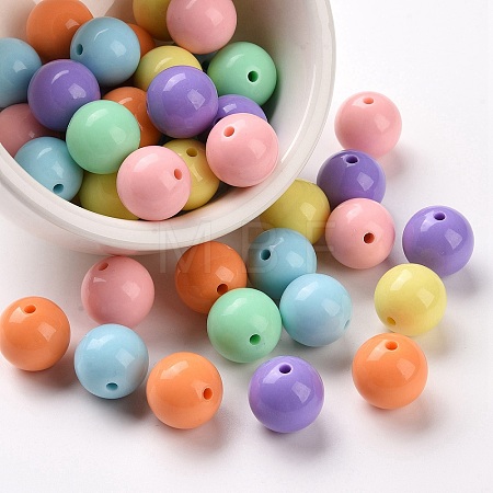 Opaque Acrylic Beads MACR-S370-C20mm-M1-1