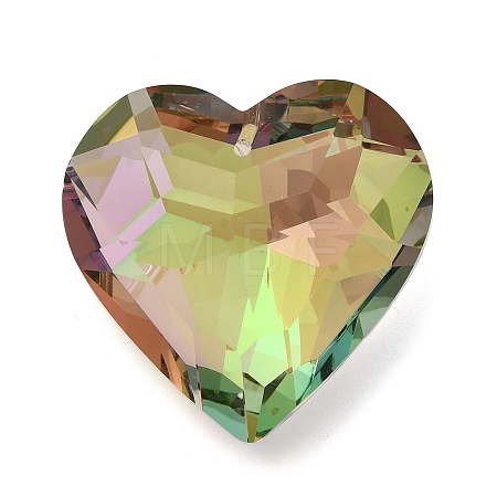 Electroplate Glass Charms EGLA-M028-01G-1