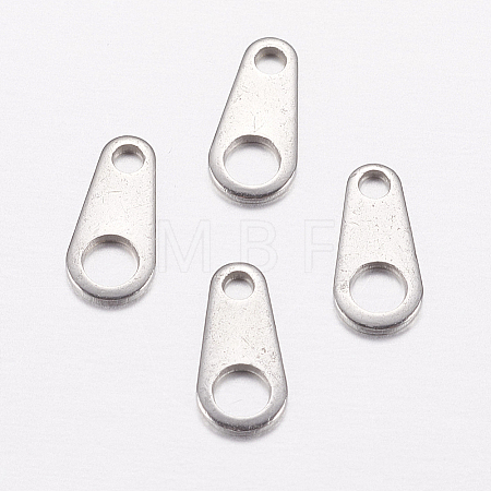 Tarnish Resistant 201 Stainless Steel Chain Tabs STAS-I097-035C-P-1