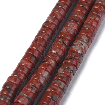 Natural Red Sesame Jasper/Kiwi Jasper Beads Strands G-Z006-C20-1