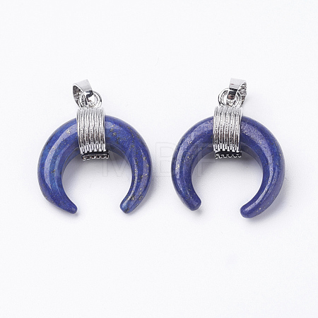 Natural Dyed Lapis Lazuli Pendants G-E425-03P-1