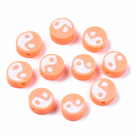 Handmade Polymer Clay Beads CLAY-T016-65C-1