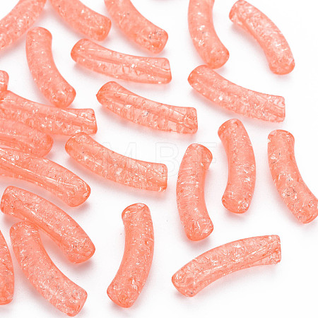 Transparent Crackle Acrylic Beads CACR-S009-001A-N52-1