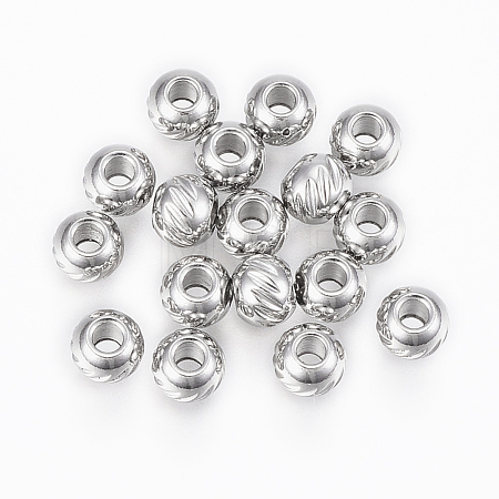 Tarnish Resistant 304 Stainless Steel Beads STAS-G154-36-4mm-1