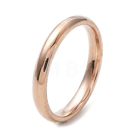 Ion Plating(IP) 304 Stainless Steel Flat Plain Band Rings STAS-I160-D-16mm-RG-1