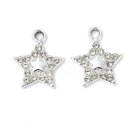 Alloy Crystal Rhinestone Pendants ALRI-T012-05B-P-1