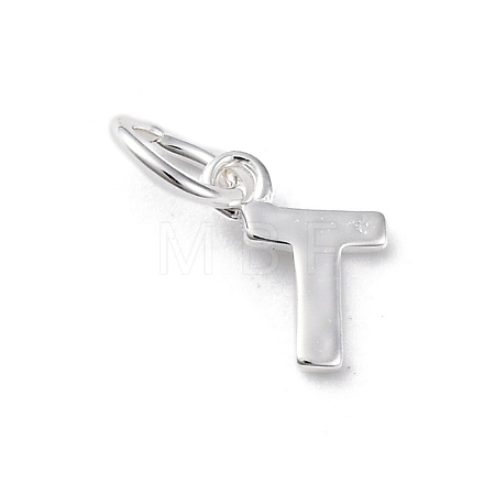 925 Sterling Silver Letter Charms STER-C012-01S-T-1