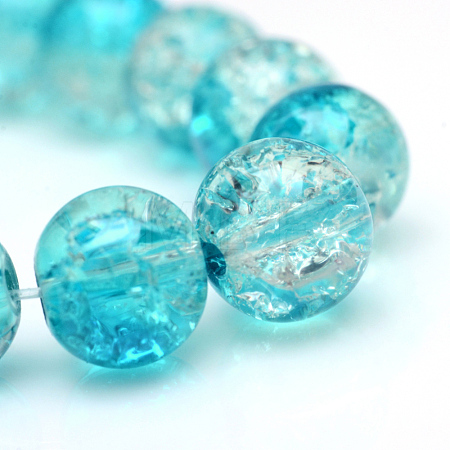 Baking Paint Crackle Glass Beads Strands X-CCG-S001-6mm-06-1