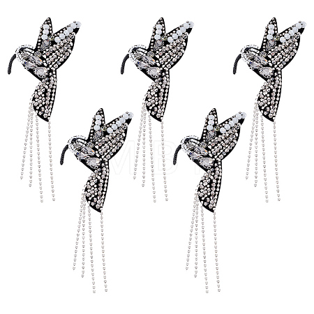 5Pcs Felt Glass Beads Ornament Accessories PATC-FG0003-76-1
