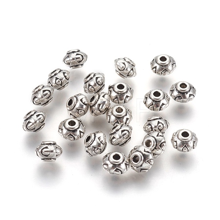 Tibetan Style Spacer Beads TIBEB-A24612-AS-FF-1