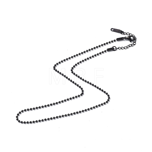 304 Stainless Steel Ball Chain Necklace for Men Women NJEW-K245-017C-1
