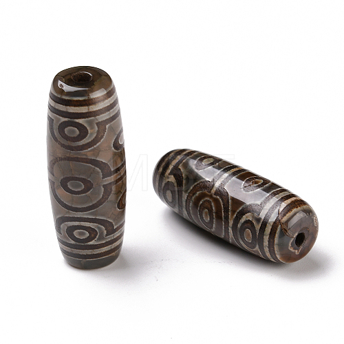 Tibetan Style dZi Beads X-TDZI-E004-12-1