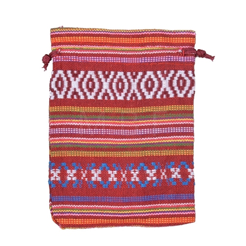 Mexican Stripe Cotton Jewelry Packing Pouches PW-WGBD890-15-1