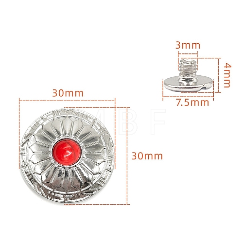 Alloy Decorative Buttons PW-WG1200D-31-1