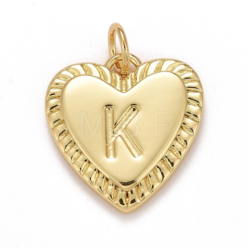 Rack Plating Real 18K Gold Plated Brass Pendants KK-E260-01G-K-1