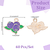 60Pcs Alloy Enamel Pendants ENAM-HY0001-64-2