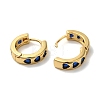 Rack Plating Brass Micro Pave Cubic Zirconia Hoop Earrings EJEW-L224-57G-03-2