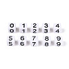 Opaque Acrylic European Large Hole Beads SACR-N020-01M-02-2