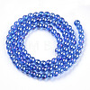 Electroplate Transparent Glass Beads Strands GLAA-T032-T4mm-AB04-3