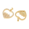 Brass Micro Pave Cubic Zirconia Pendants KK-I475-05G-01-2
