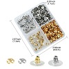 340Pcs 4 Style 304 Stainless Steel Friction Ear Nuts & Bullet Clutch Earring Backs Sets STAS-YW0001-82-4