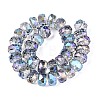 Electroplate Transparent Glass Beads Strands EGLA-N022-04A-D06-2