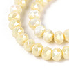 Anti-Tarnish Electroplate Rondelle Glass Beads Strands EGLA-T021-6mm-17-04-3