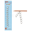 Cube Charm Knitting Row Counter Chains HJEW-PH01692-1