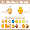 296Pcs 2 Styles Transparent Glass Beads GLAA-WR0001-08-2