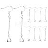 20 Pairs Brass Earring Hooks KK-DC0002-73-1