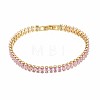 Cubic Zirconia Classic Tennis Bracelet ZIRC-S067-073G-NF-1