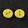 2-Hole Flat Round Resin Sewing Buttons for Costume Design BUTT-E119-20L-18-2