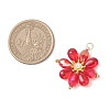 Glass Beaded Pendants PALLOY-MZ01186-03-2