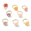 Synthetic Shell Dyed Finger Rings RJEW-JR01057-2