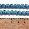 Synthetic Turquoise Beads Strands G-P387-01-6mm-01-4