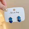 Alloy Enamel Stud Earrings FS-WG02654-03-1