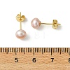 Natural Cultured Freshwater Pearl Stud Earrings EJEW-JE07273-6