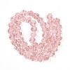 Luminous Handmade Gold Foil Glass Beads Strands FOIL-N029-01B-3