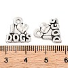 Tibetan Style Zinc Alloy Pendants X-TIBEP-R334-356AS-RS-2