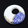Chinoiserie Handmade Porcelain Pendants PORC-N0001-14D-1