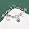 304 Stainless Steel Multi-strand Bracelets BJEW-P365-01P-3